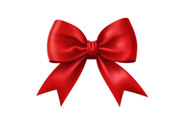 Fototapeta premium Red ribbon bow