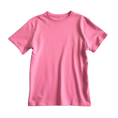 Basic pink t-shirt on isolated background. Generative AI