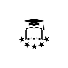  Education logo icon isolated on transparent background