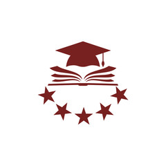  Education logo icon isolated on transparent background