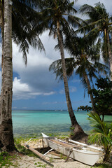 boat on the shore, Boracay island, Philippines