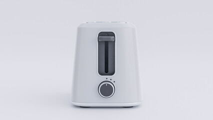 Modern toaster concept premium photo 3d render on white background