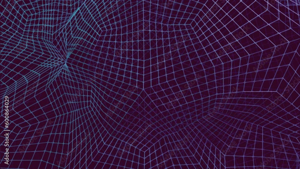 Canvas Prints futuristic grid wave, cyber technology, big data. design. light blue squared grid on a pink backgrou