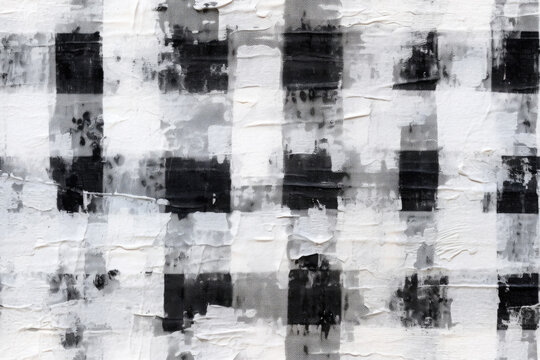 Grunge Karo Muster - Gingham Style - Nahtlos wiederholendes Muster