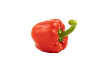 Red bell pepper isolated.