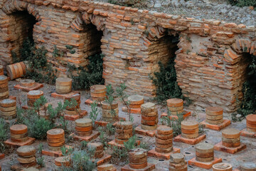 The ruins of the Roman baths in the center of Beirut