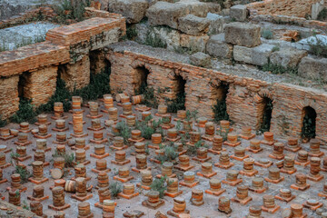 The ruins of the Roman baths in the center of Beirut