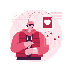 Smartwatch health care abstract concept vector illustration. Smartwatch body monitor, health tracker, healthcare software, activity tracking, wearable technology, accessories abstract metaphor.