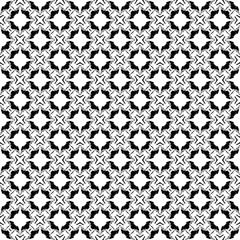Black and white seamless pattern texture. Greyscale ornamental graphic design. Mosaic ornaments. Pattern template. Vector illustration. EPS10.