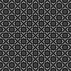 Black and white seamless pattern texture. Greyscale ornamental graphic design. Mosaic ornaments. Pattern template. Vector illustration. EPS10.