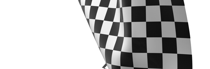 Black and white flag