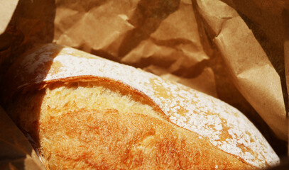Bread texture. Bakery products close up
