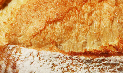 Bread texture. Bakery products close up