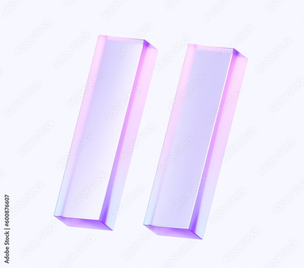 Poster equal sign icon with colorful gradient. 3d rendering illustration for graphic design, ui ux design, 
