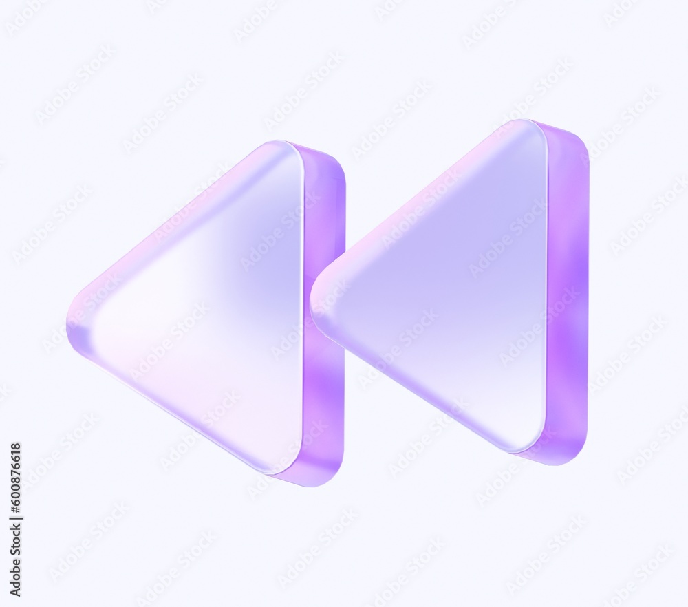 Fototapete play triangle icon with colorful gradient. 3d rendering illustration for graphic design, ui ux desig