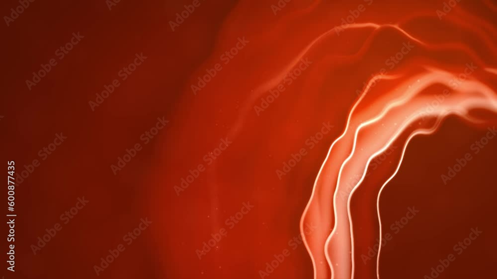 Poster bright red and orange winking gentle shapes bokeh backdrop - loop video