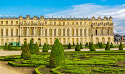 Versailles palace and gardens in Paris suburbs, France