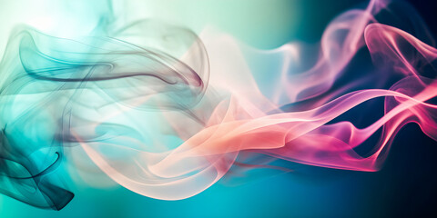 Abstract smoke fluid soft focus background with copyspace - generative AI