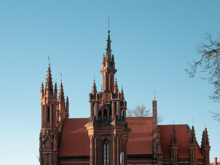 Obraz premium Roof and spiers of Church of St. Anne. UNESCO World Heritage