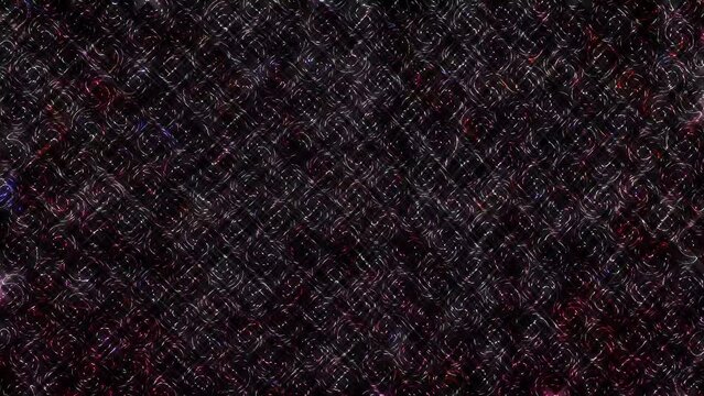 3D Abstract shining bright lines set wave, colorful, black background	