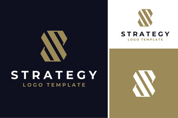 Obraz premium Classic Luxury Elegant Initial Letter S for Premium Royal Brand logo design 