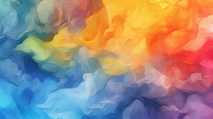 Obraz premium abstract watercolor background colored rainbow colors. LGBT concept. Generated by AI