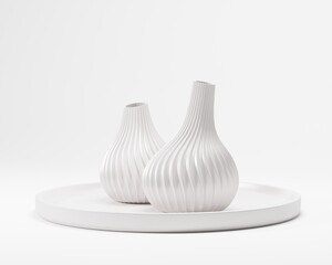 Vase, 3D Vase realistic, Ceramic