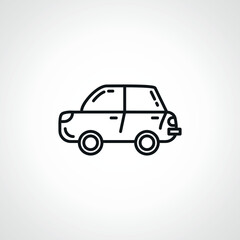 car line icon. toy car outline icon.