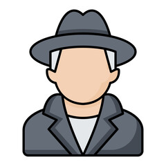 Detective Line Color Icon