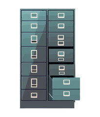 Organized archives in modern filing cabinet decor