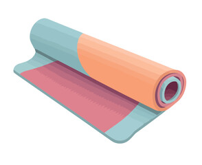 yoga mat on modern backdrop