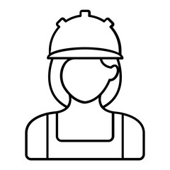 Engineer Thin Line Icon