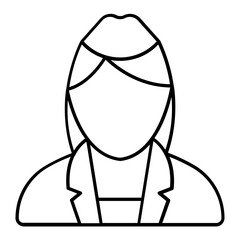 Nurse Thin Line Icon