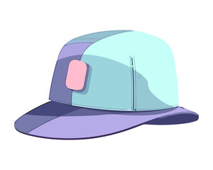 Modern flat baseball cap