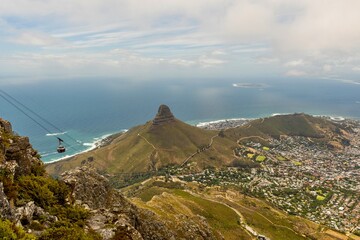 View over Cape Town from Table Mountain