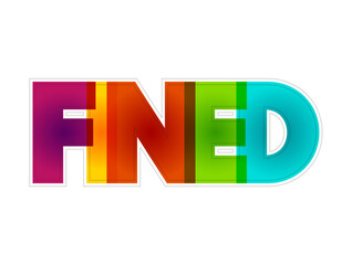 Fined colorful text quote, concept background
