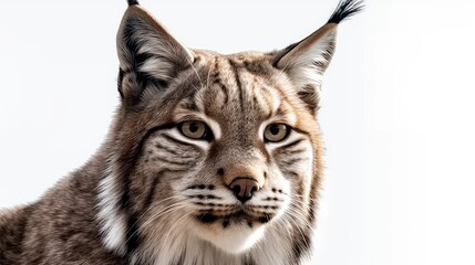 lynx on a white background, Generative AI, Generative, AI
