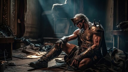 Ferocity Personified: Ares, the Greek God of Battle and Conflict by Generative AI