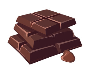 Sweet chocolate snack and refreshing dessert