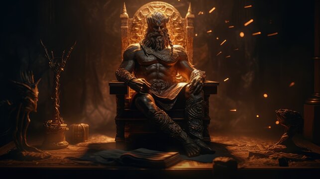 Unstoppable Force: Ares, God of War and Bravery, Inspiring Fear and Admiration by Generative AI