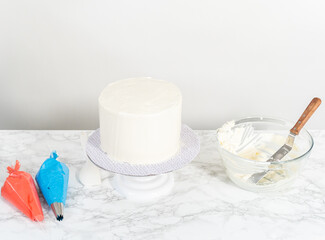 4th of July chocolate cake