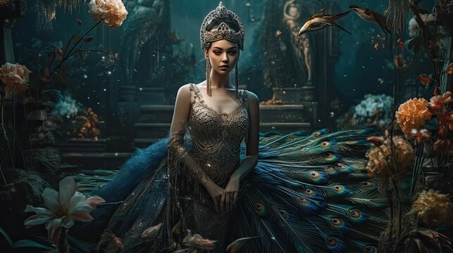 Queen of the Gods: Hera, Greek Goddess of Marriage and Family by Generative AI