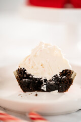 Chocolate peppermint cupcakes