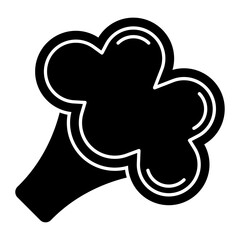 Cauliflower Glyph Icon