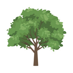 Green tree symbolize growth and nature