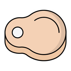 Meat Line Color Icon