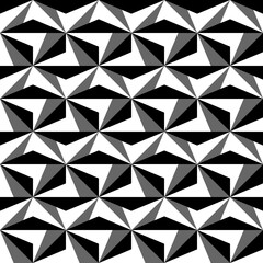 Seamless surface pattern design. Modern ornament. Triangles, quadrangles background. Image with repeated triangular, quadrangular shapes. Geometric image. Ethnic embroidery motif. Vector for print