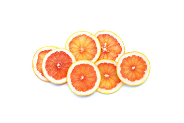 Fototapeta na wymiar High vitamin C. Juicy grapefruit slices