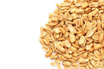 Peanut on a white background.