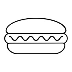 Fast Food Thin Line Icon